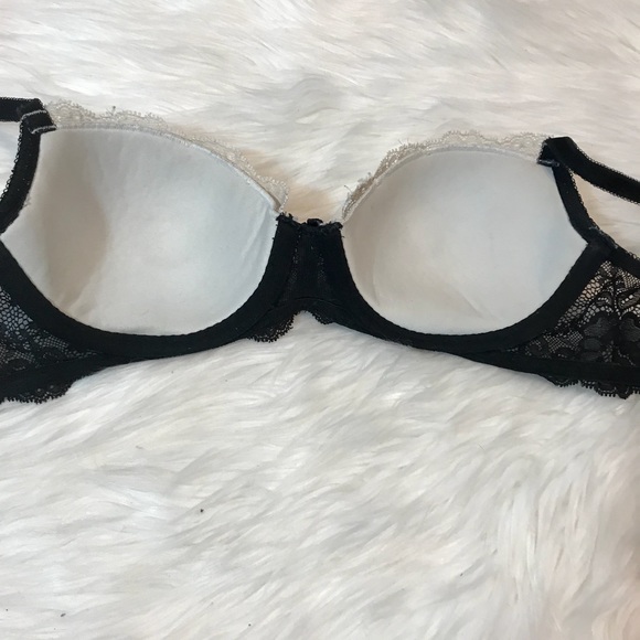 Victoria’s Secret Black Lace Lined Demi Bra 34B - Picture 4 of 8